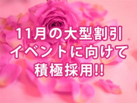 11月の大型割引イベントに向けて積極採用!!