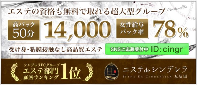 エステdeシンデレラ五反田の求人