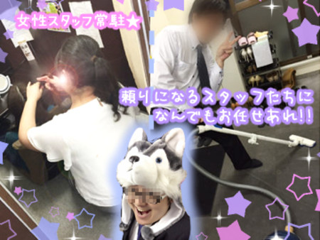 スタッフは全員スーツ着用!!