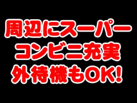 周辺にスーパー、コンビニ充実しています。