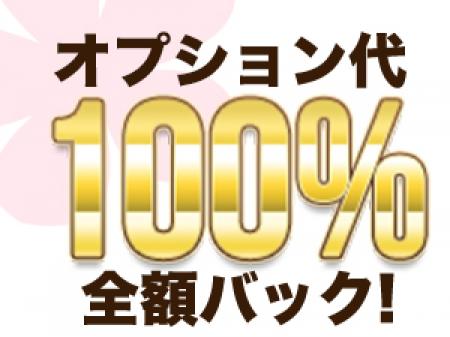 オプション代は100%全額バックです!
